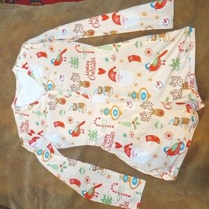 Festive Lds L ONE PIECE Shortie Pajamas with Santa and Holiday Prints